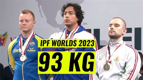 93 kg at IPF WORLDS 2023 / CAYCO vs HEDLUND vs KRASTEV.